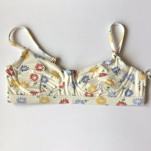 Madewell Second Wave Sunny Floral Bikini Top - Picture 4 of 10
